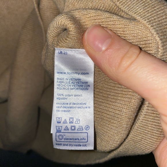 Tommy Hilfiger tan square neck long sleeve top - Picture 5 of 5